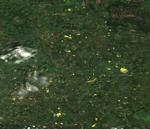 Examples of field boundaries changes